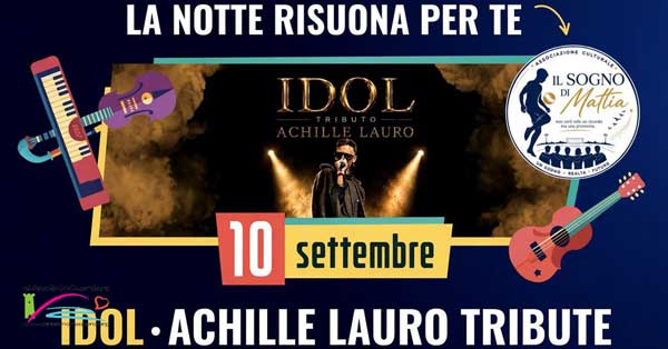 10 Settembre 2026 - Achille Lauro Tribute