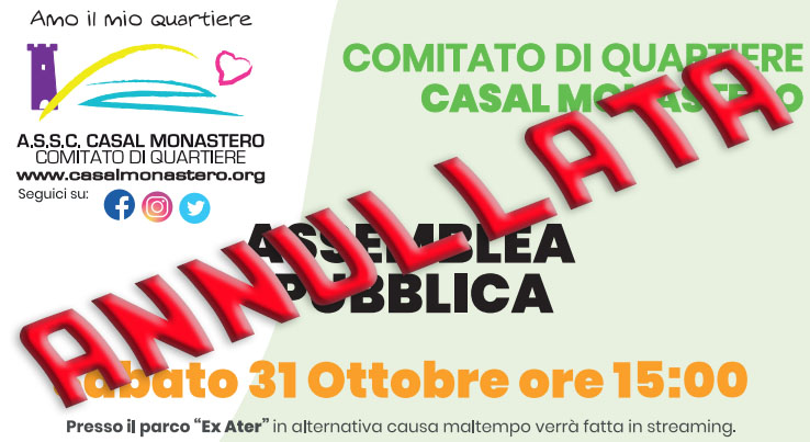 Assemblea Pubblica - Annullamento